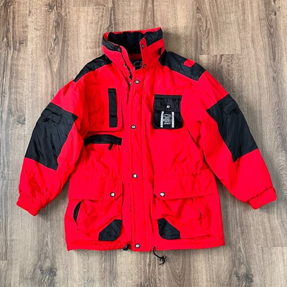 CB Sports Vintage Red Ski Jacket Jacket Coat Assault Celtech Sz L - Picture 6 of 14